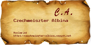 Czechmeiszter Albina névjegykártya